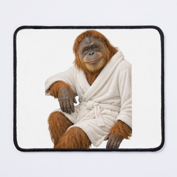 Item preview, Relaxing Bathrobe Orangutan designed and sold by Sillytoe.