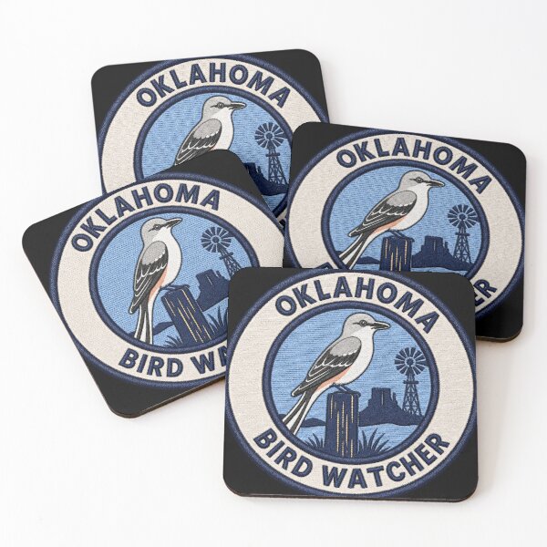 Item preview, Oklahoma Scissor-Tailed Flycatcher Bird Watcher Patch designed and sold by The-Drip-Studio.