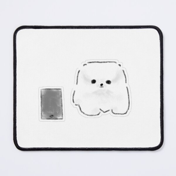 Item preview, Cute Fluffy Puppy With Smartphone designed and sold by raun.draw.