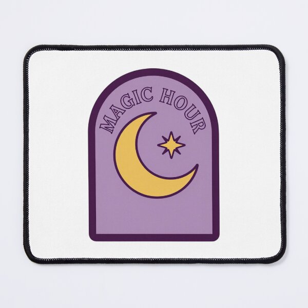 Item preview, Magic Hour Retro Crescent Moon Celestial Arch Badge designed and sold by FestivityFinds.