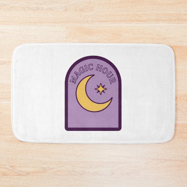 Item preview, Magic Hour Retro Crescent Moon Celestial Arch Badge designed and sold by FestivityFinds.