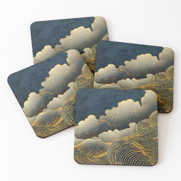 Item preview, Science Fiction Fantasy Imaginary Golden Clouds At Midnight designed and sold by DEC02.