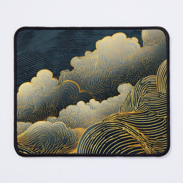 Item preview, Science Fiction Fantasy Imaginary Golden Clouds At Midnight designed and sold by DEC02.