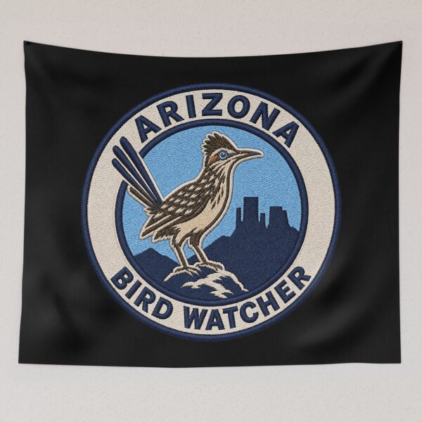Item preview, Arizona Greater Roadrunner Desert Bird Watcher Patch designed and sold by The-Drip-Studio.