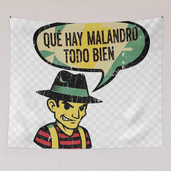Item preview, What's Up, Malandro? Everything Good? - Urban Phrase, Retro Comic, Venezuela designed and sold by elglotonmusical.
