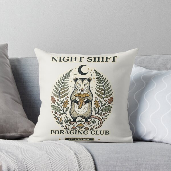 Item preview, Night Shift Foraging Club Opossum designed and sold by Funny meme.