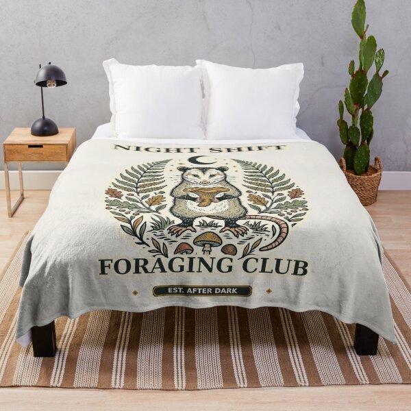 Item preview, Night Shift Foraging Club Opossum designed and sold by Funny meme.