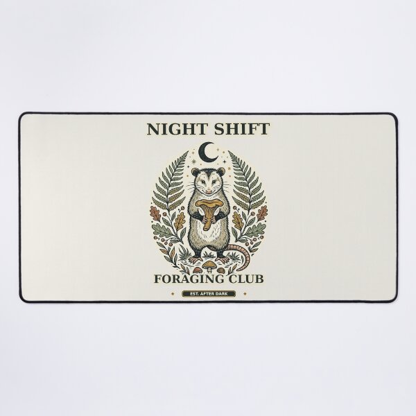 Item preview, Night Shift Foraging Club Opossum designed and sold by Funny meme.