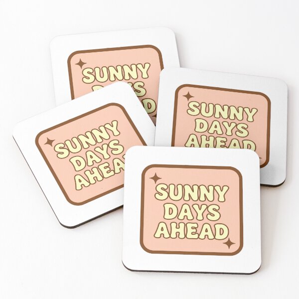 Item preview, Sunny Days Ahead Retro Pastel Typography designed and sold by FestivityFinds.