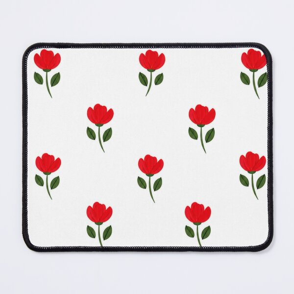 Item preview, Red Tulip Floral Pattern designed and sold by itxelaraStudio.