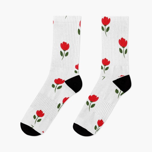 Item preview, Red Tulip Floral Pattern designed and sold by itxelaraStudio.