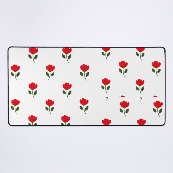 Item preview, Red Tulip Floral Pattern designed and sold by itxelaraStudio.