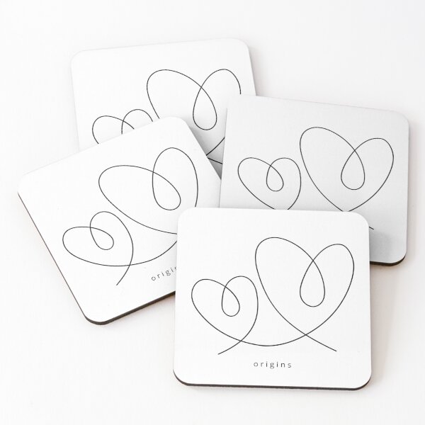 Item preview, Origins Continuous-Line Intertwined Hearts designed and sold by ORIGINS LINES.