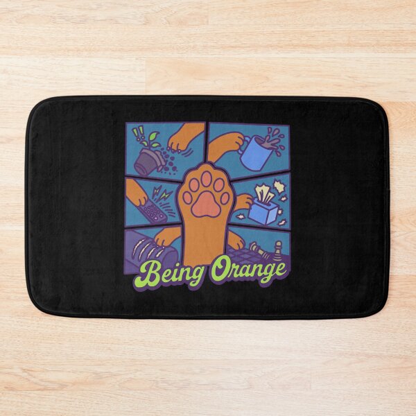 Item preview, Funny Orange Cat Brain Cell Comic Being Orange Art designed and sold by BrainSoupShop.