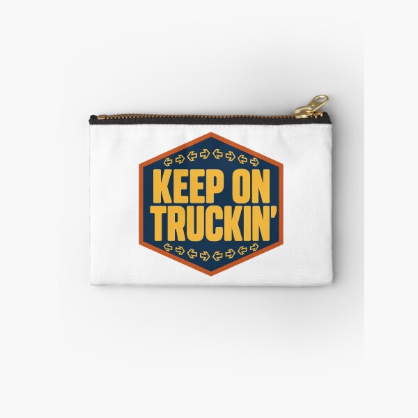 Item preview, Keep On Truckin Retro 70s Hexagon Arrow Badge designed and sold by FestivityFinds.