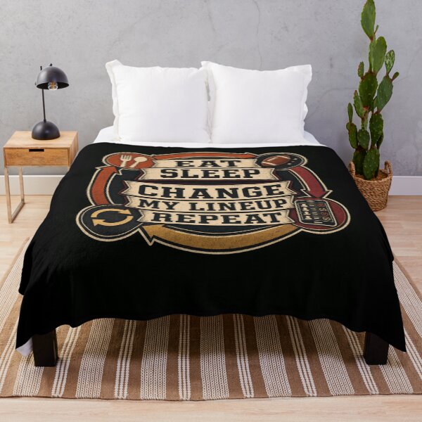 Item preview, Eat Sleep Change My Lineup Repeat Fantasy Football designed and sold by snowry.