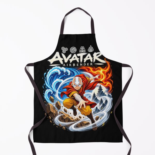Item preview, Avatar Airbender Four Elements Anime Style T-Shirt Design designed and sold by GSJGROUP.