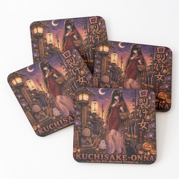 Item preview, Kuchisake-Onna - Spooky Cozy Japanese Urban Legend  Halloween Edition designed and sold by Handcan.