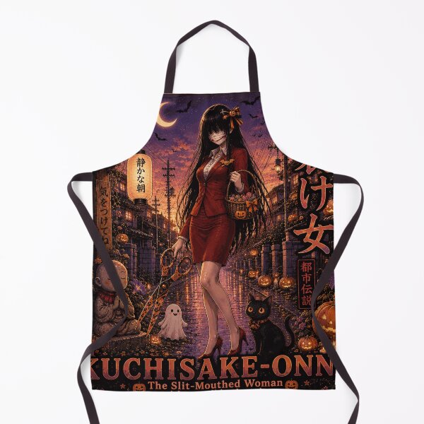 Item preview, Kuchisake-Onna - Spooky Cozy Japanese Urban Legend Halloween Edition designed and sold by Handcan.