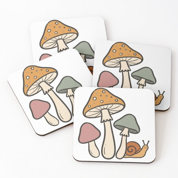Item preview, Cute Mushrooms with Snail Retro Cottagecore | Whimsical Forest Nature" designed and sold by wingoo22.