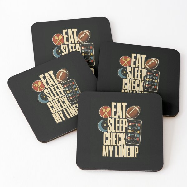 Item preview, Eat Sleep Check My Lineup Fantasy Football Player designed and sold by snowry.