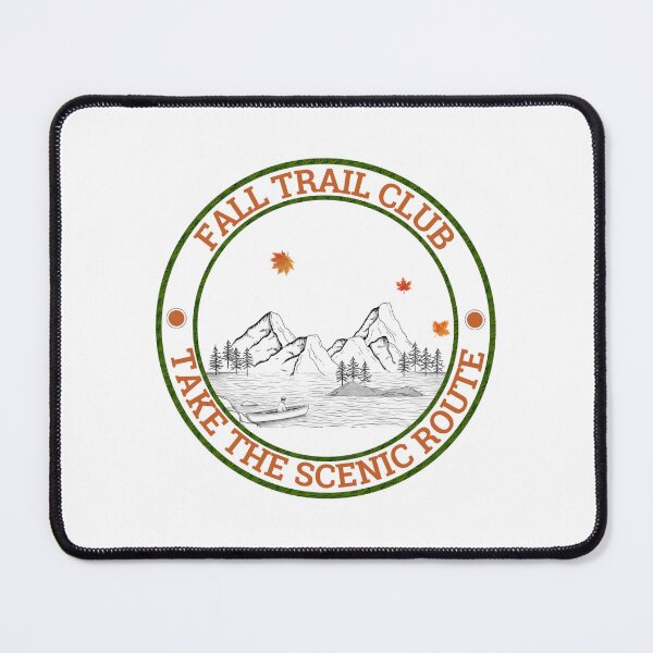 Item preview, Fall Trail Club Mountain Lake Vintage Badge designed and sold by Umbrella urban.