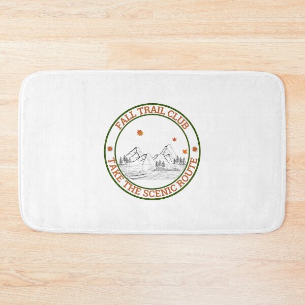 Item preview, Fall Trail Club Mountain Lake Vintage Badge designed and sold by Umbrella urban.