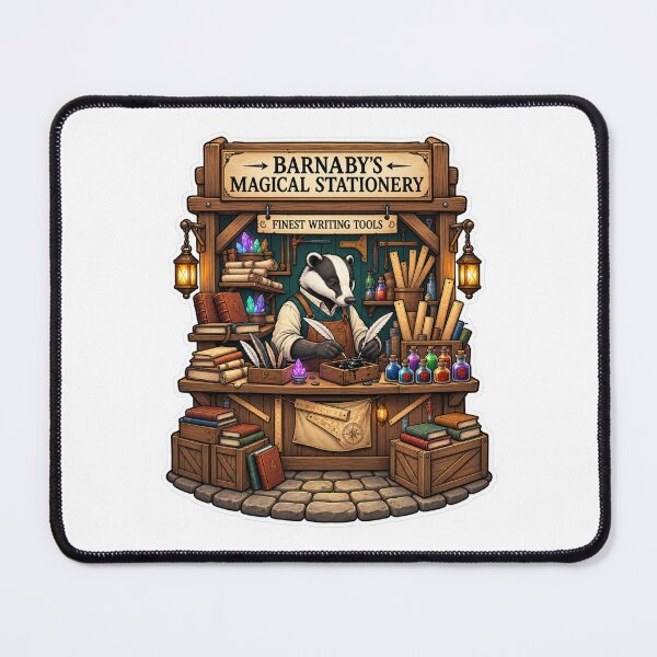 Item preview, Magical Stationery Shop | Badger Scribe | Enchanted Writing Workshop designed and sold by MrDev.