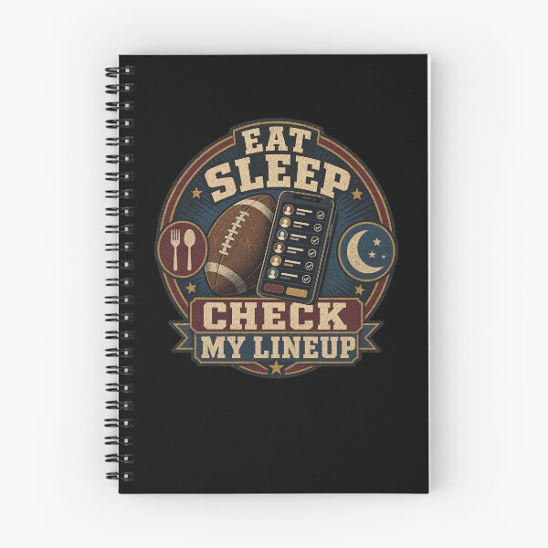 Item preview, Eat Sleep Check My Lineup Fantasy Football Player designed and sold by snowry.
