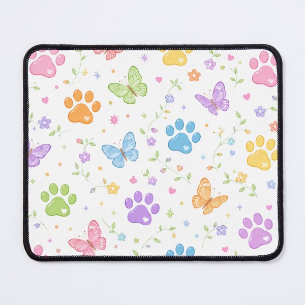 Item preview, Rainbow Paw Cat & Butterfly Garden Pattern designed and sold by cozydrops.