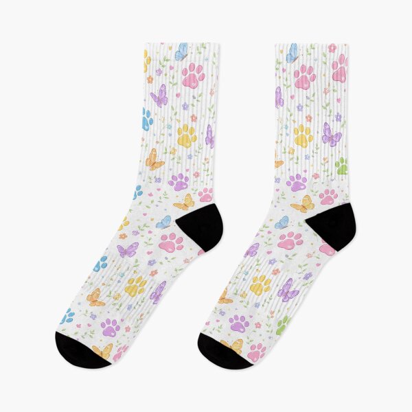 Item preview, Rainbow Paw Cat & Butterfly Garden Pattern  designed and sold by cozydrops.