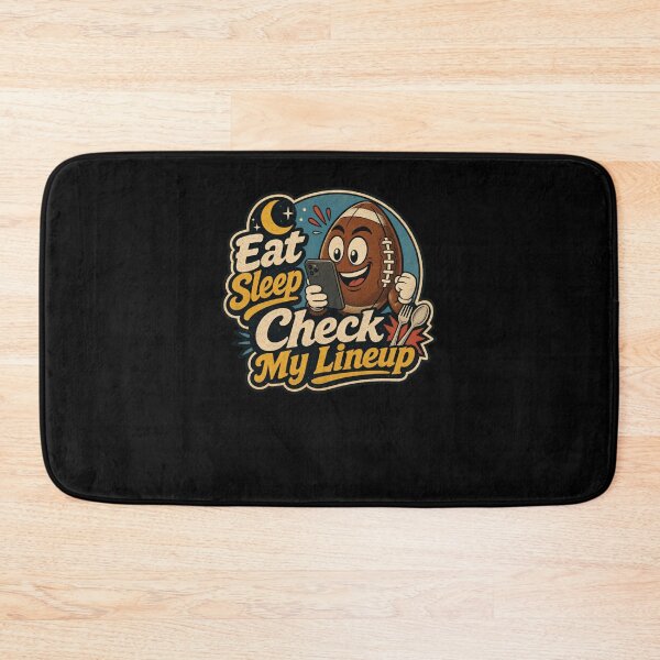 Item preview, Eat Sleep Check My Lineup Fantasy Football designed and sold by snowry.