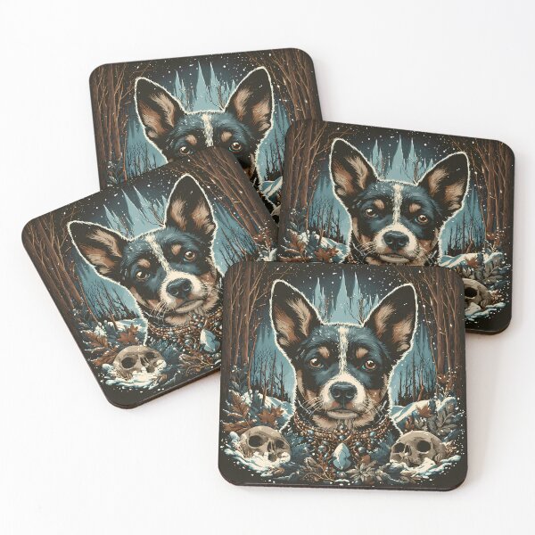 Item preview, Vintage Cattle Dog Print designed and sold by Nocturne  Paws.