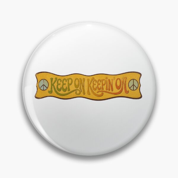 Item preview, Retro Keep On Keepin On Peace Sign Groovy 70s Banner designed and sold by FestivityFinds.