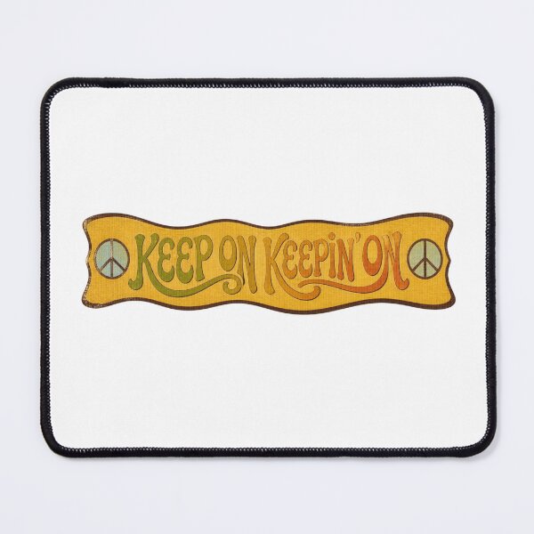 Item preview, Retro Keep On Keepin On Peace Sign Groovy 70s Banner designed and sold by FestivityFinds.