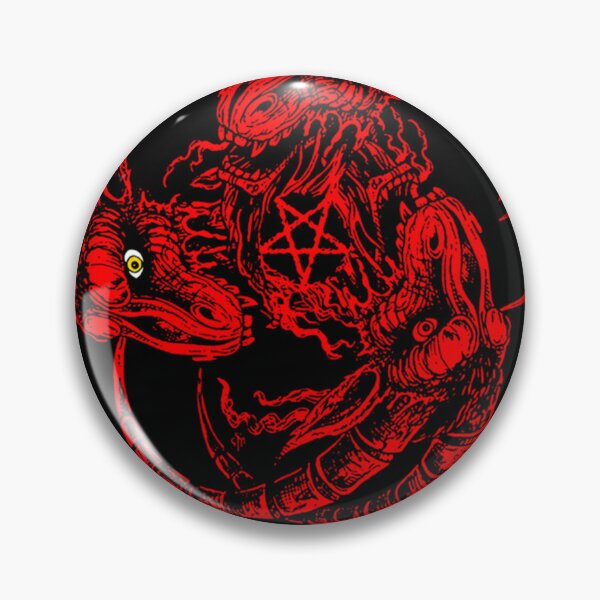Item preview, Red Silhouette Doom Metal designed and sold by RetroVibeArty.