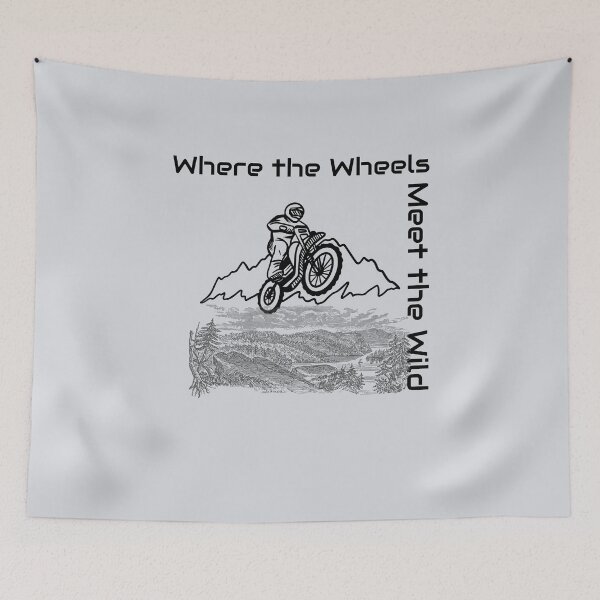 Item preview, Where the Wheels Meet the Wild designed and sold by CHIEF-HAT STORE.