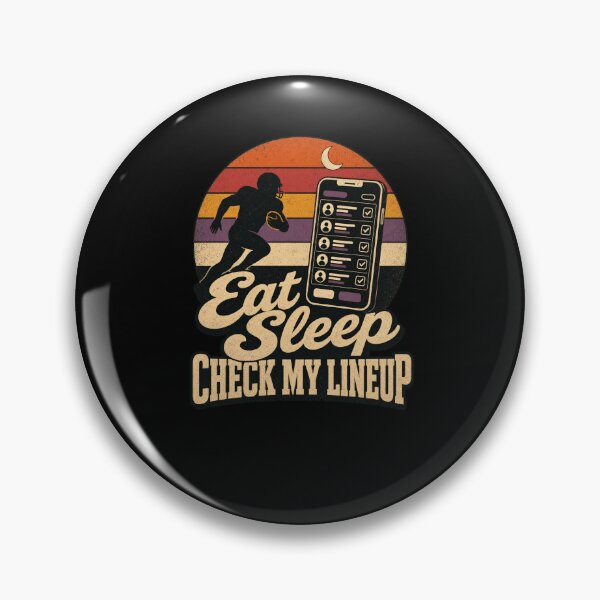 Item preview, Fantasy Football Lineup Manager Retro Sunset designed and sold by snowry.