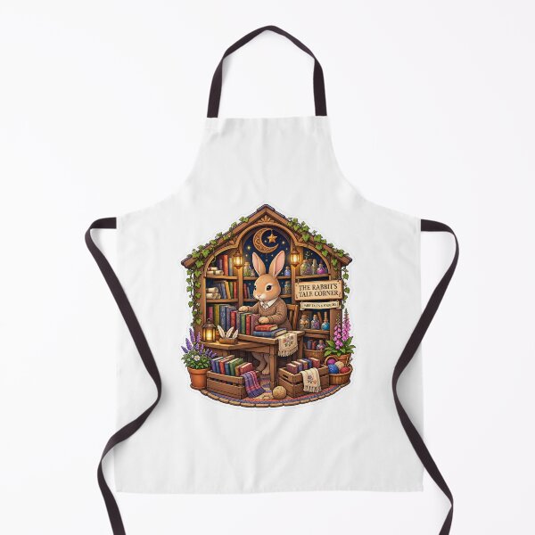 Item preview, The Rabbit’s Tale Corner | Fairy Tales & Folklore | Cozy Storybook Rabbit designed and sold by MrDev.