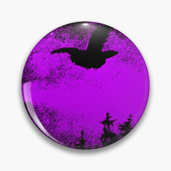 Item preview, Purple Silhouette White Typography Metal designed and sold by RetroVibeArty.