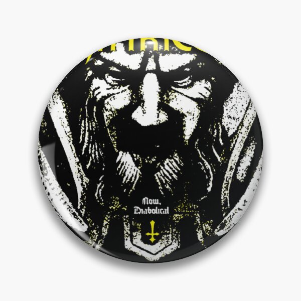 Item preview, White Head Silhouette Demon Metal designed and sold by PaperCrafte.