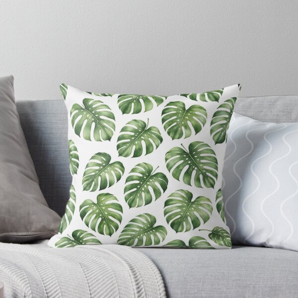 Item preview, Monstera Leaves Watercolour Tropical Pattern designed and sold by EcologicoolShp.