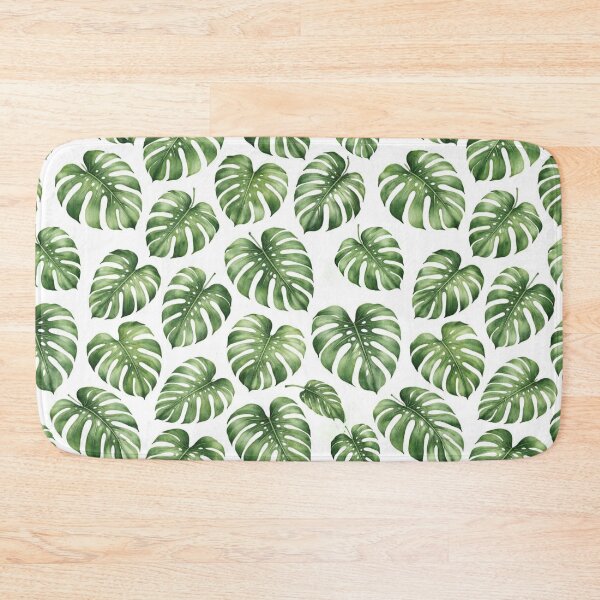 Item preview, Monstera Leaves Watercolour Tropical Pattern designed and sold by EcologicoolShp.