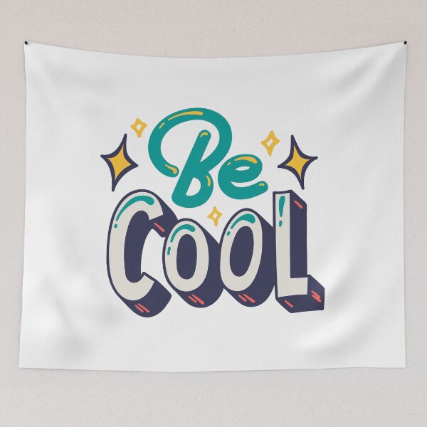 Item preview, Be Cool Retro Aesthetic Typography Quote designed and sold by Fatma Creates.