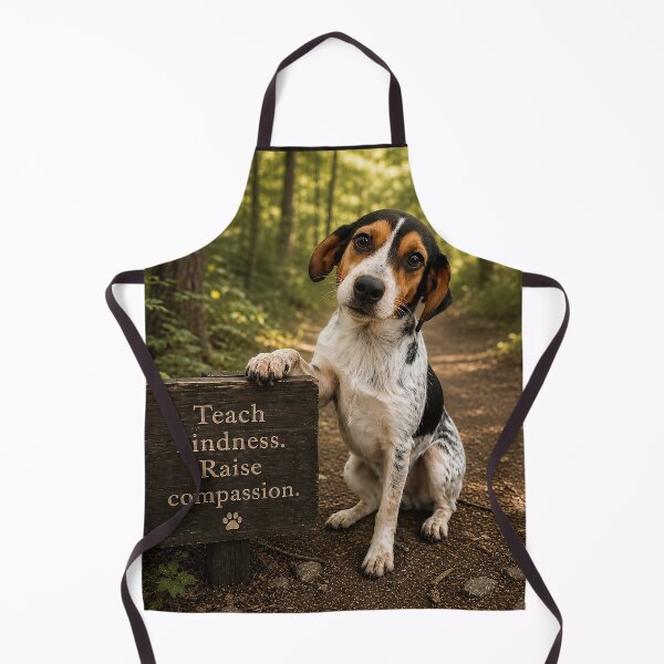 Item preview, Teach Them Kindness – Puppy Animal Welfare Woodland Art designed and sold by RescueHeart10.