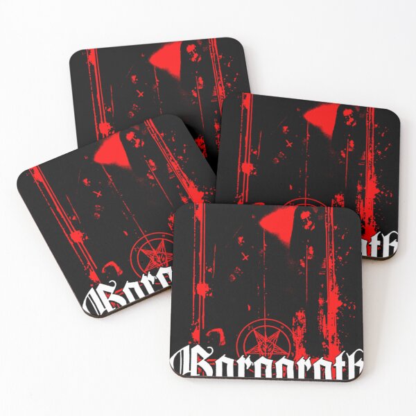 Item preview, Metal Red SIlhouette With White Typography designed and sold by PaperCrafte.