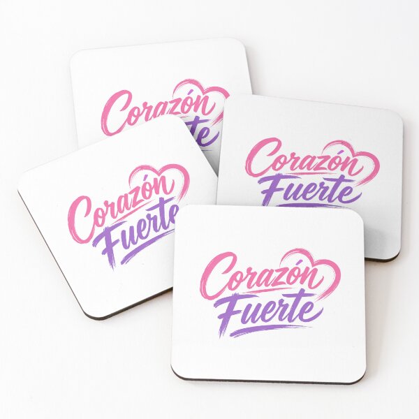 Item preview, Corazón Fuerte – Strong Heart Spanish Typography designed and sold by RJACreative.