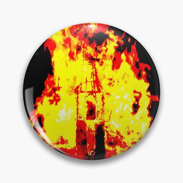 Item preview, Big Fire Silhouette Death Metal designed and sold by PaperCrafte.