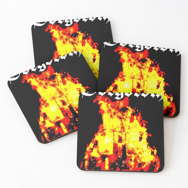 Item preview, Big Fire Silhouette Death Metal designed and sold by PaperCrafte.