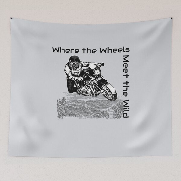 Item preview, Where the Wheels Meet the Wild-V2 designed and sold by CHIEF-HAT STORE.
